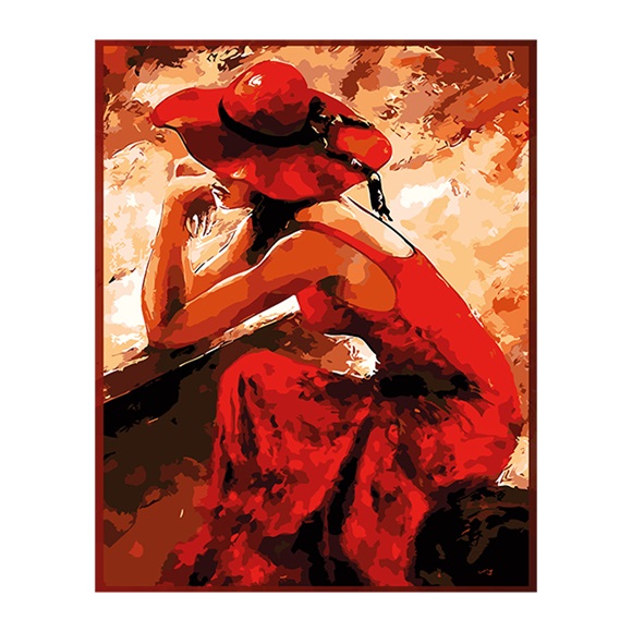 10 1 Lonely Woman Painting