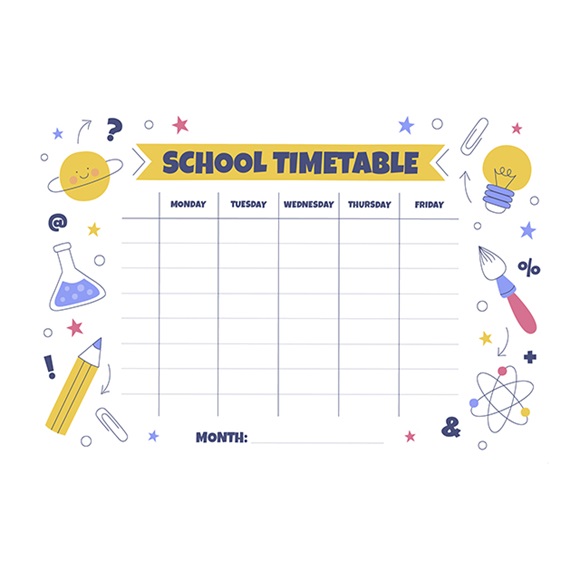 11 1 Student School Timetable