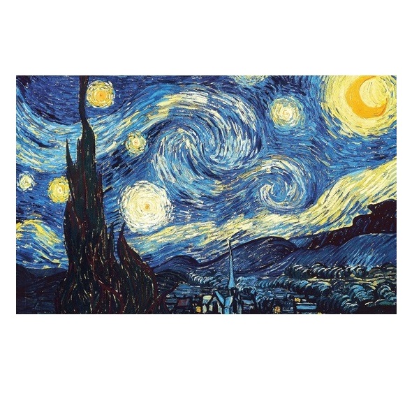 11 1 Van Goghs Starry Night Static Picture Table