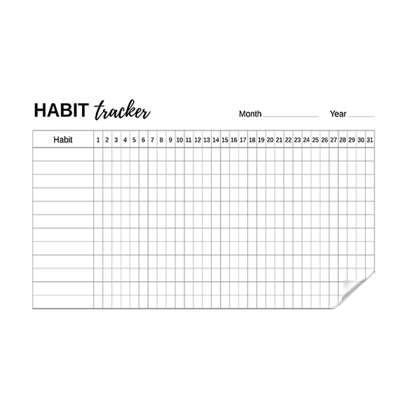2 1 Annual Habit Tracker Planner