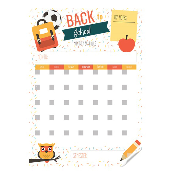 2 Back to School Planner