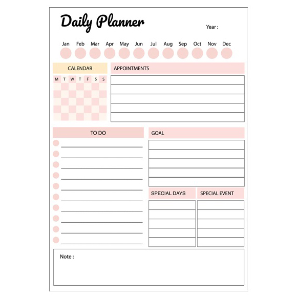 2 Daily Planner Model 1