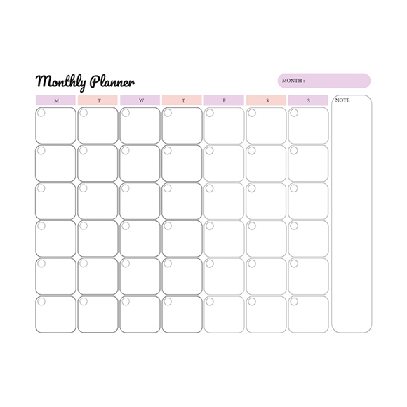 2 Monthly Planner Model 1