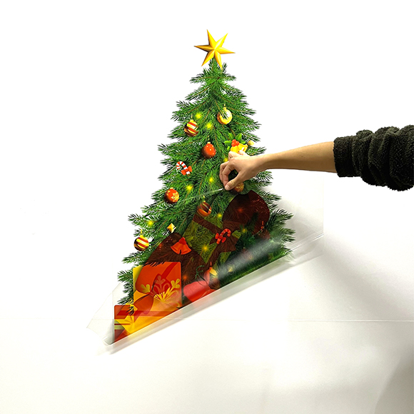 3 Colored Christmas Tree Image Wallpaper