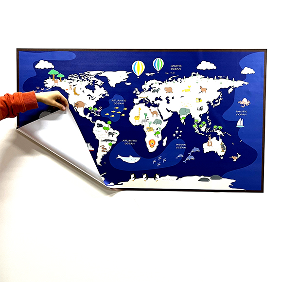 3 Colorful Animal Themed World Map For Kids