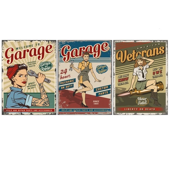 4 1 Vintage and Poster Set 1