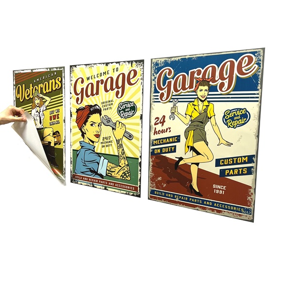 4 Vintage and Poster Set 1
