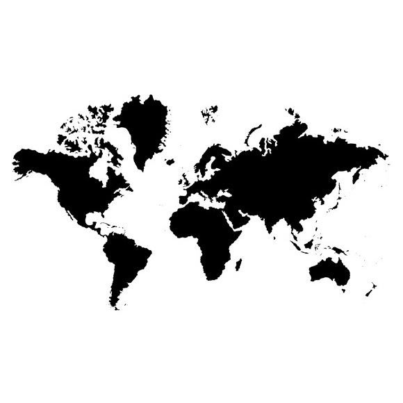8 1 World Map With Black Image