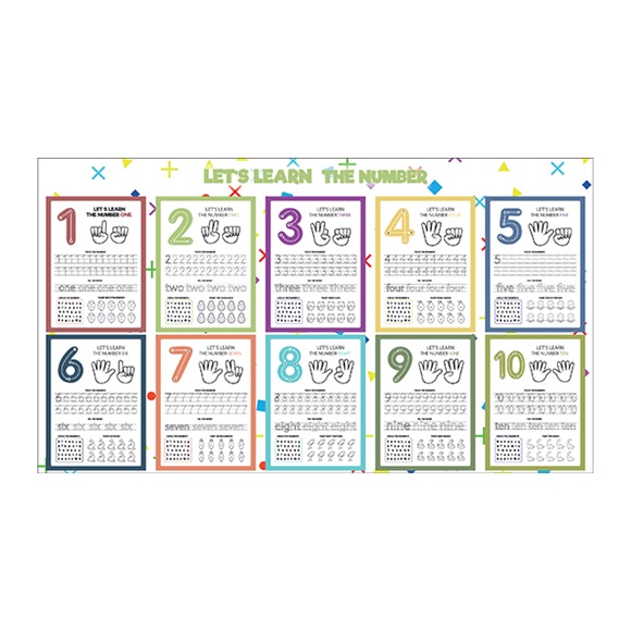 9 1 Line Guided English Numbers Activity 1