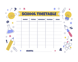 TIMETABLE FOR STUDENTS